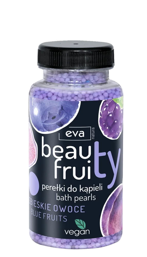 EVA NATURA BEAUTY FRUITY Perełki do kąpieli niebieskie owoce